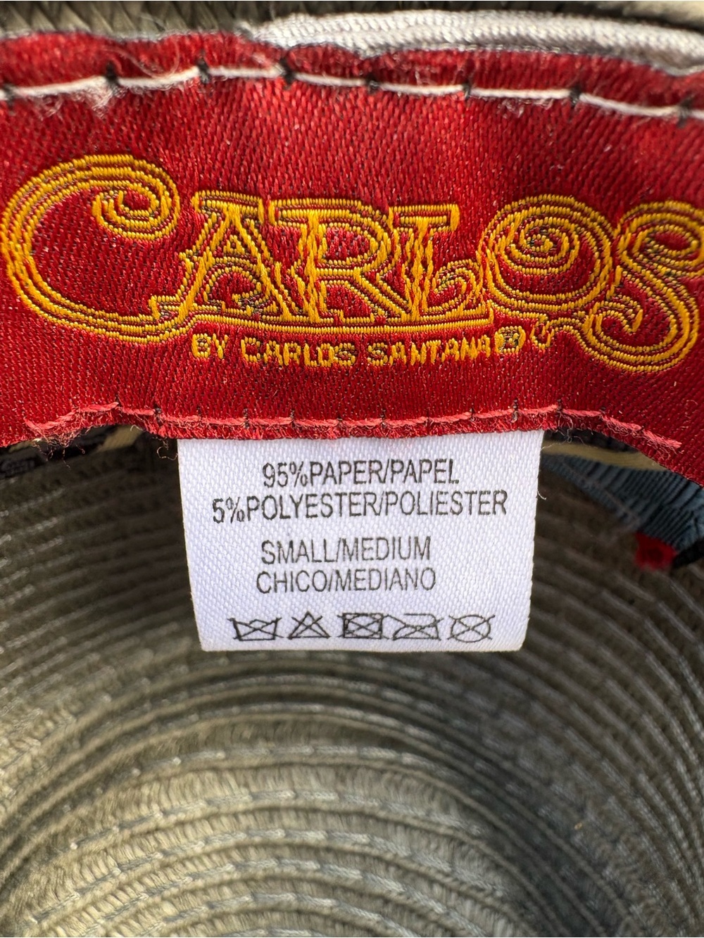 Carlos Santana Men’s Fedora grey Hat with metal guitar pin, Sz Small/Medium. - Picture 10 of 11
